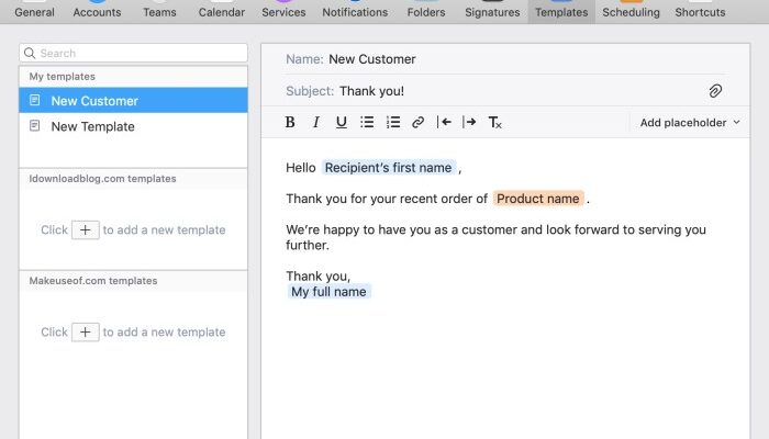 Creating Email Templates